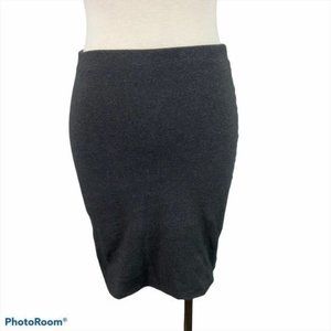 35 ??ZARA Grey Cotton Pencil Skirt?